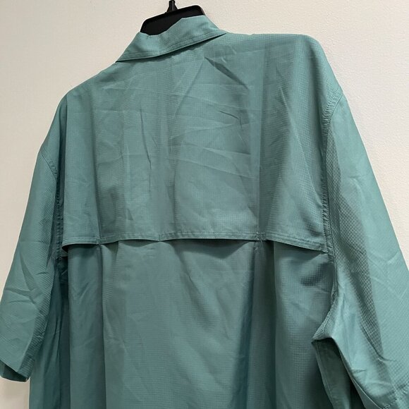 Eddie Bauer Green Mesh Vented Short Sleeve Shirt Men's Size XXL New with Tags - Picture 5 of 5
